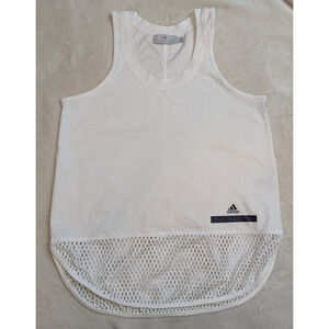 Adidas Stella McCartney sz S Tank Top white knit stretchy 2368